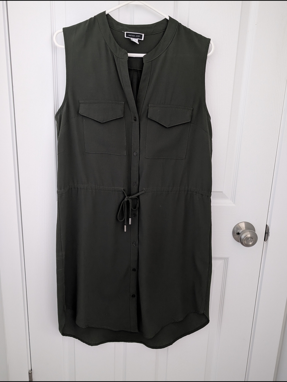 Another Story Olive Green Shirt Dress